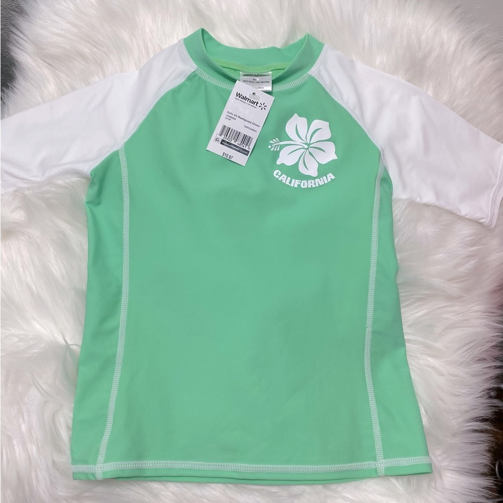GIRLS RASHGUARD  GREEN